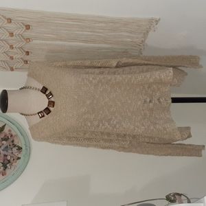 Crocheted Loose Fitting Sweater  M/L